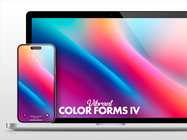 Fonds d'écran • Vibrant Color Forms, une collection signée Compétence Mac