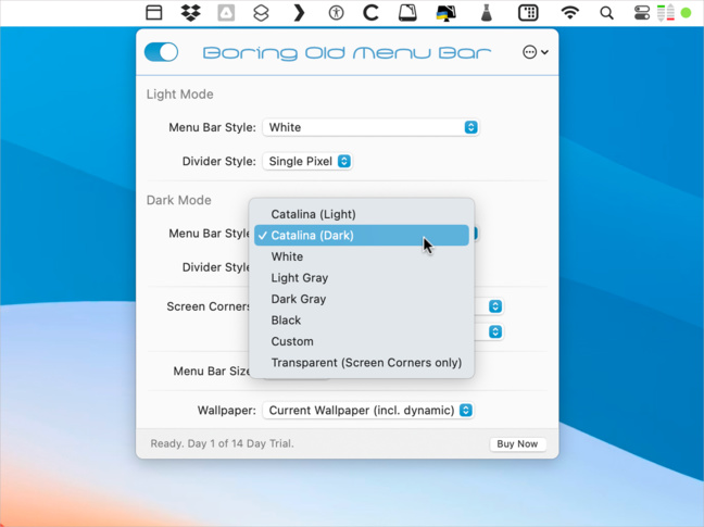 macOS • Vous préférez une barre des menus plate ? Voici (encore) une solution macOS • Vous préférez une barre des menus plate ? Voici (encore) une solution