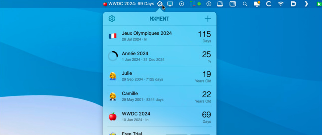 macOS • Ajoutez des comptes à rebours pour tous vos événements macOS • Ajoutez des comptes à rebours pour tous vos événements