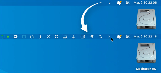 macOS • Masquez les icônes de la barre des menus gratuitement macOS • Masquez les icônes de la barre des menus gratuitement