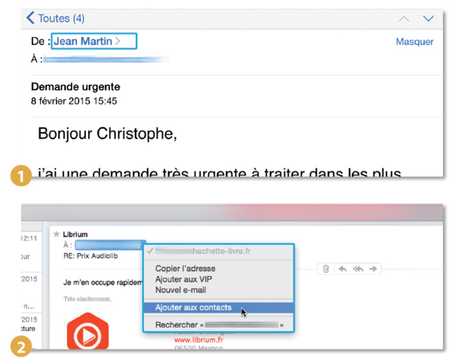 Astuce iPhone iPad • Ajouter rapidement un contact depuis Mail Astuce iPhone iPad • Ajouter rapidement un contact depuis Mail