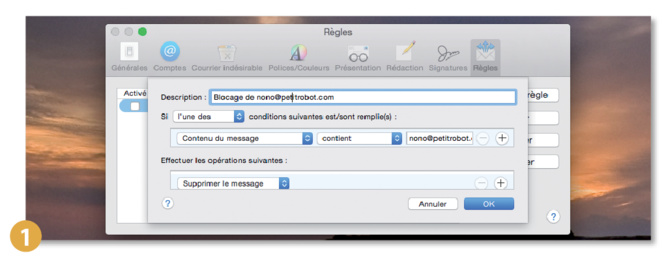 Astuce Mac • Bloquer l’adresse e-mail d’un correspondant Astuce Mac • Bloquer l’adresse e-mail d’un correspondant