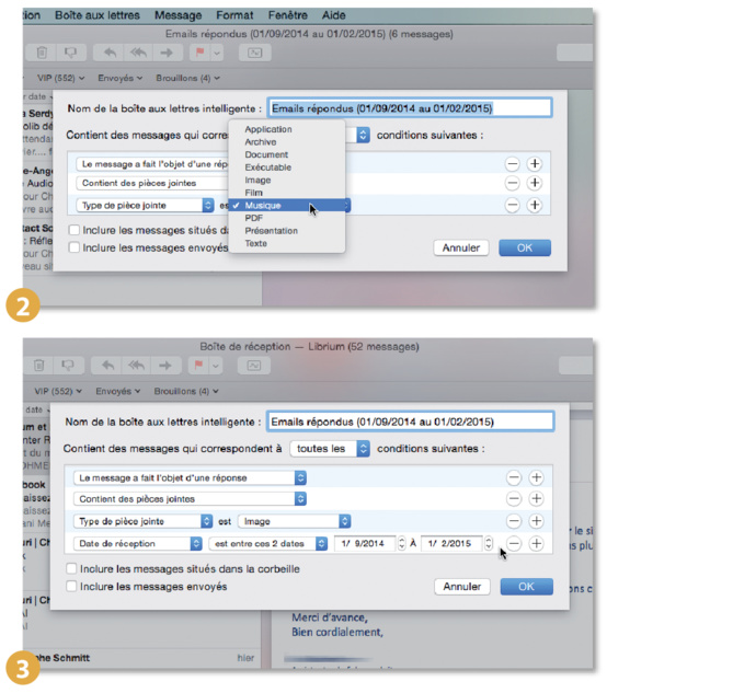 Astuce Mac • Trier ses e-mails avec les boîtes aux lettres intelligentes Astuce Mac • Trier ses e-mails avec les boîtes aux lettres intelligentes