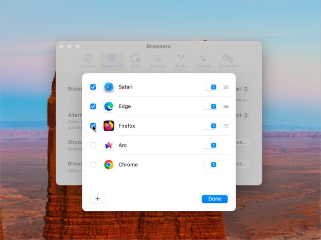 macOS • Ouvrez un lien dans n’importe quel navigateur web installé macOS • Ouvrez un lien dans n’importe quel navigateur web installé