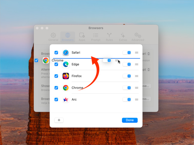 macOS • Ouvrez un lien dans n’importe quel navigateur web installé macOS • Ouvrez un lien dans n’importe quel navigateur web installé