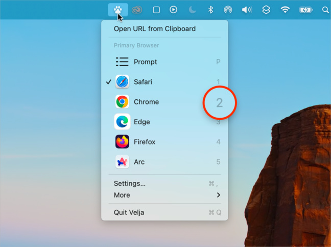 macOS • Ouvrez un lien dans n’importe quel navigateur web installé macOS • Ouvrez un lien dans n’importe quel navigateur web installé