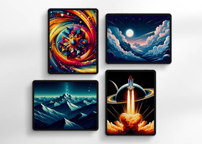 Fun • Des fonds d’écran contrastés spécialement réalisés pour les nouveaux iPad Pro OLED Fun • Des fonds d’écran contrastés spécialement réalisés pour les nouveaux iPad Pro OLED