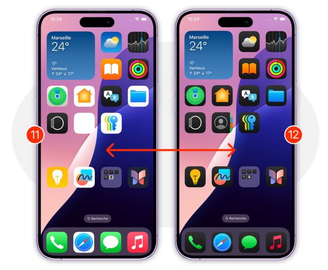 iOS 18 • Focus sur l’agencement et la personnalisation de l’écran d’accueil iOS 18 • Focus sur l’agencement et la personnalisation de l’écran d’accueil