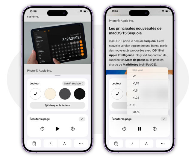 Safari • Focus sur le nouveau mode lecteur de macOS Sequoia et iOS 18 Safari • Focus sur le nouveau mode lecteur de macOS Sequoia et iOS 18