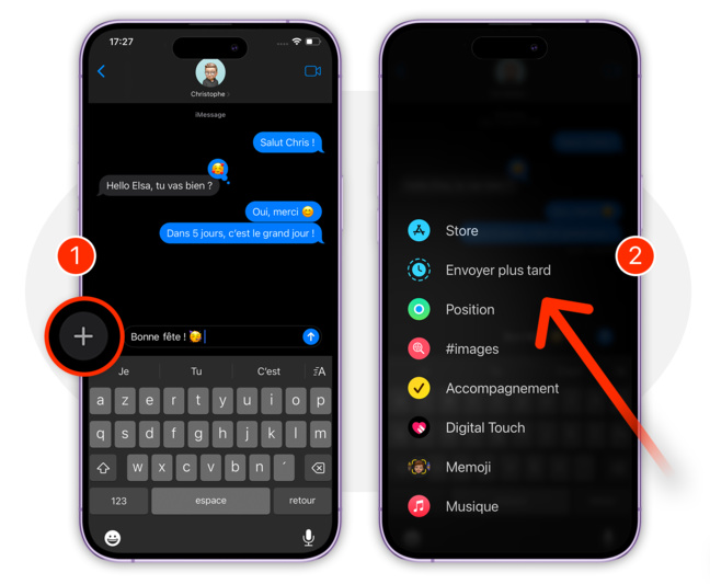 iOS 18 • Comment programmer un message pour un envoi en différé iOS 18 • Comment programmer un message pour un envoi en différé