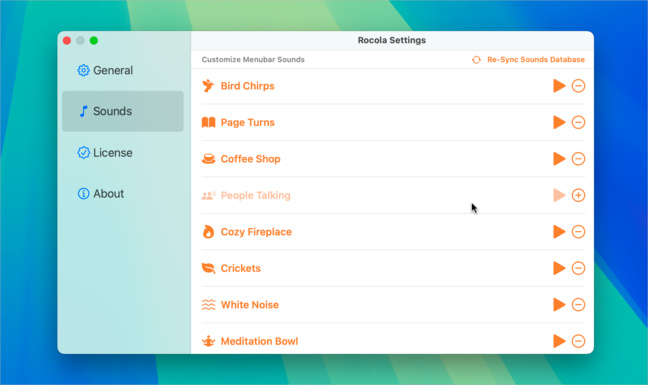 macOS • Créez une ambiance sonore immersive avec plusieurs sons à la fois macOS • Créez une ambiance sonore immersive avec plusieurs sons à la fois