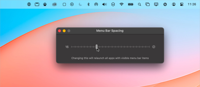 macOS • Donnez de l’espace aux icônes dans votre barre des menus macOS • Donnez de l’espace aux icônes dans votre barre des menus