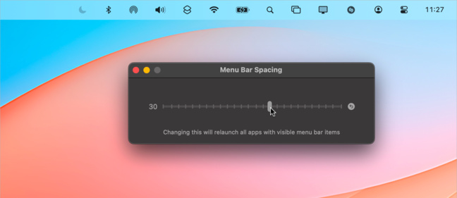 macOS • Donnez de l’espace aux icônes dans votre barre des menus macOS • Donnez de l’espace aux icônes dans votre barre des menus