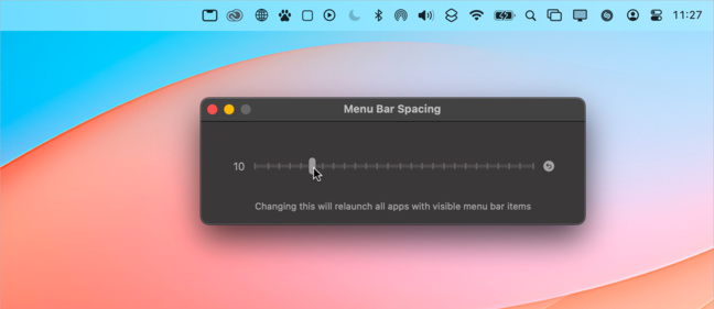 macOS • Donnez de l’espace aux icônes dans votre barre des menus macOS • Donnez de l’espace aux icônes dans votre barre des menus