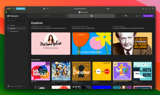 Podcasts • Apple rend son service disponible à tous depuis le web Podcasts • Apple rend son service disponible à tous depuis le web