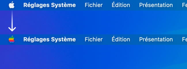 macOS • Changez l’icône du menu Pomme dans la barre des menus macOS • Changez l’icône du menu Pomme dans la barre des menus