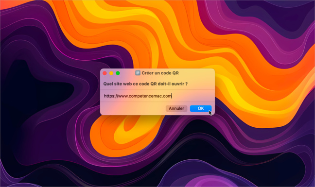 macOS • Créez simplement un code QR sans installer d’outil externe macOS • Créez simplement un code QR sans installer d’outil externe