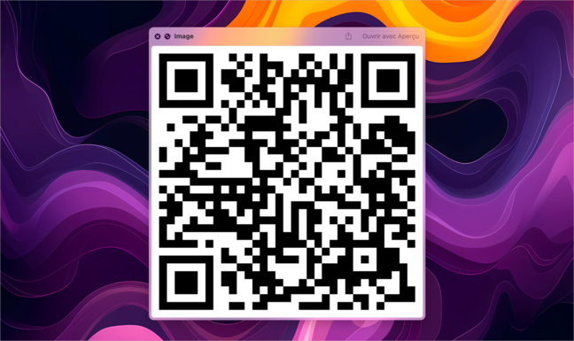 macOS • Créez simplement un code QR sans installer d’outil externe macOS • Créez simplement un code QR sans installer d’outil externe