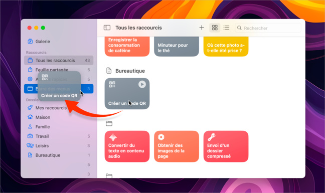 macOS • Créez simplement un code QR sans installer d’outil externe macOS • Créez simplement un code QR sans installer d’outil externe