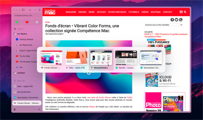 macOS • Arc, un navigateur web boosté à l’IA, résolument tourné vers le futur ? macOS • Arc, un navigateur web boosté à l’IA, résolument tourné vers le futur ?