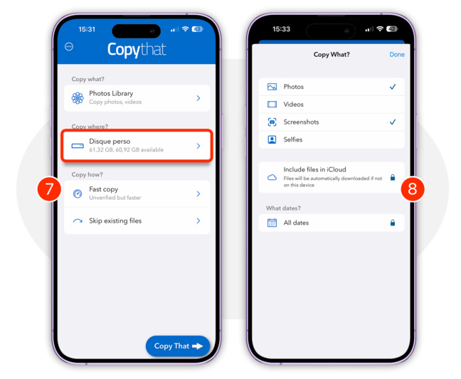 Pratique • Copiez toutes les photos de votre iPhone vers un disque dur ou une clé USB Pratique • Copiez toutes les photos de votre iPhone vers un disque dur ou une clé USB
