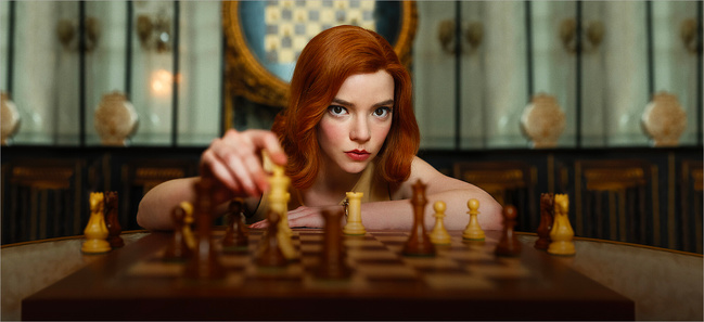 Anya Taylor-Joy dans le Jeu de la dame © Netflix. Anya Taylor-Joy dans le Jeu de la dame © Netflix.