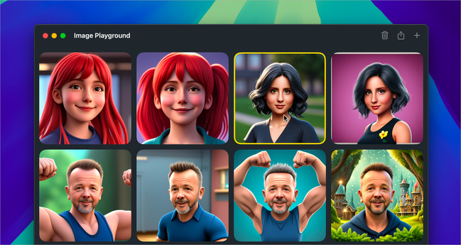 Apple Intelligence • Aperçu de l’application Image Playground à partir de macOS 15.3 beta Apple Intelligence • Aperçu de l’application Image Playground à partir de macOS 15.3 beta