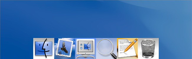 Le premier dock sous Mac OS X Developer Preview 3. Illustration © uBar. Le premier dock sous Mac OS X Developer Preview 3. Illustration © uBar.