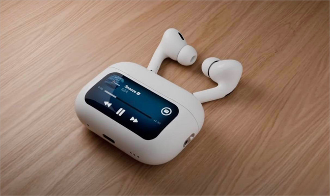 Concept d’AirPods Pro 3 © Worldissmall. Concept d’AirPods Pro 3 © Worldissmall.