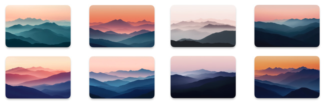 Fun • Des fonds d’écran minimalistes et colorés inspirés des Montagnes Rocheuses