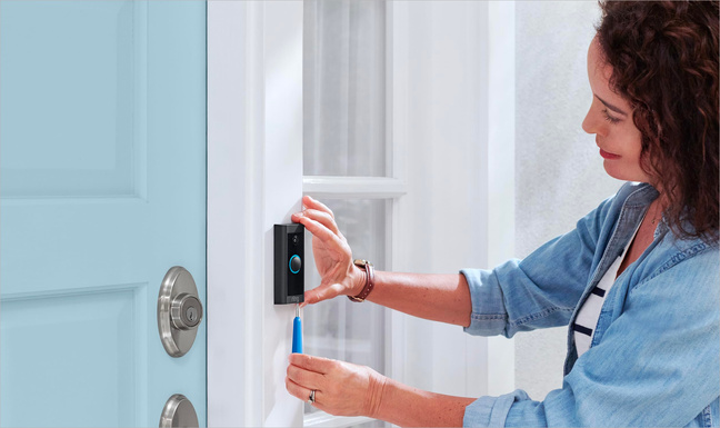 La sonnette Amazon Ring. Photo © Amazon. La sonnette Amazon Ring. Photo © Amazon.