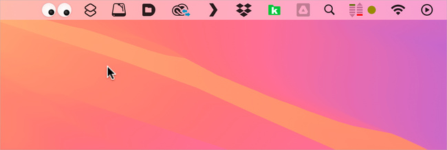 macOS • Quand la barre des menus fait les yeux doux à votre Mac