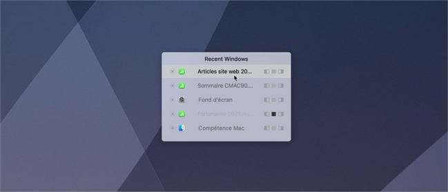 macOS • Gérez les fenêtres de documents directement depuis le dock macOS • Gérez les fenêtres de documents directement depuis le dock
