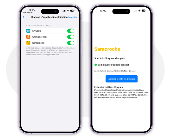 iOS • Avec Saracroche, bloquez plus de 11 millions de numéros indésirables iOS • Avec Saracroche, bloquez plus de 11 millions de numéros indésirables