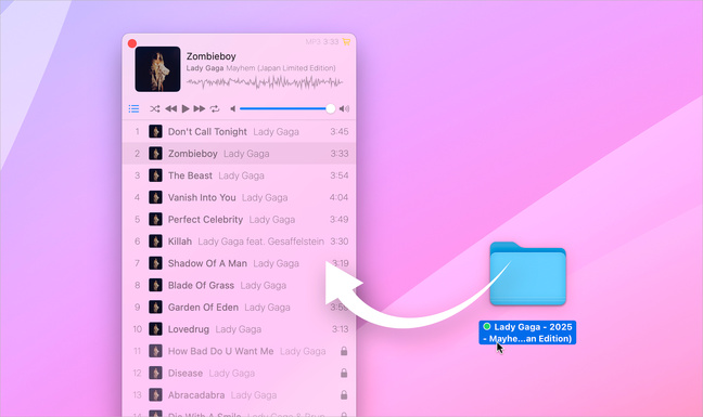 macOS • Musicer, un lecteur léger et original pour votre musique stockée localement