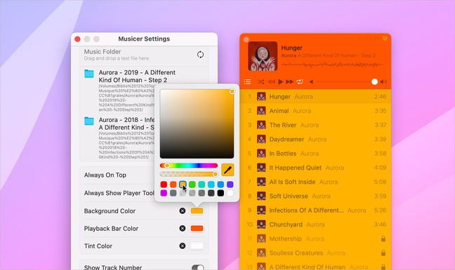macOS • Musicer, un lecteur léger et original pour votre musique stockée localement