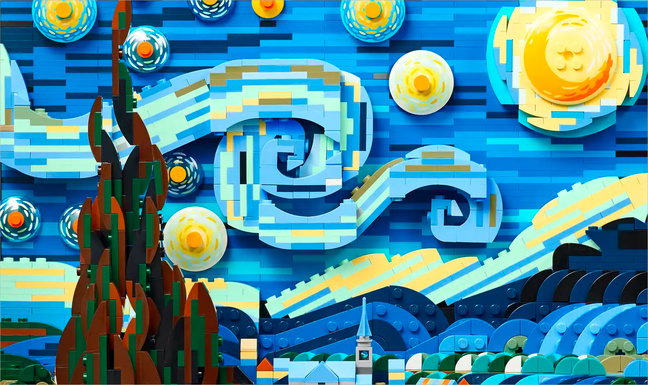 La nuit étoilée de Vincent Van Gogh. La nuit étoilée de Vincent Van Gogh.