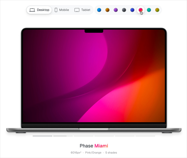 Fun • Phase, un pack dynamique très complet de fonds d’écran pour Mac, iPhone et iPad