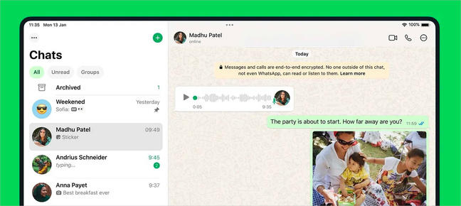 iPad • Après des années d’attente, Whatsapp arrive enfin sur la tablette d’Apple iPad • Après des années d’attente, Whatsapp arrive enfin sur la tablette d’Apple
