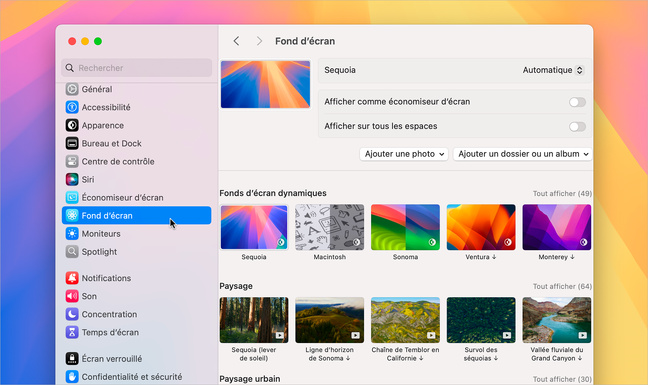 Pratique • Comment afficher à la suite les fonds d’écran d’un dossier sur Mac