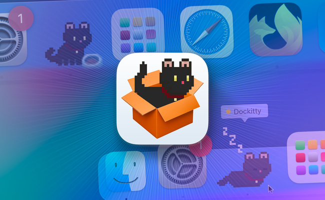 macOS • Dockitty ressuscite la mode Tamagotchi en plaçant un chat dans le dock