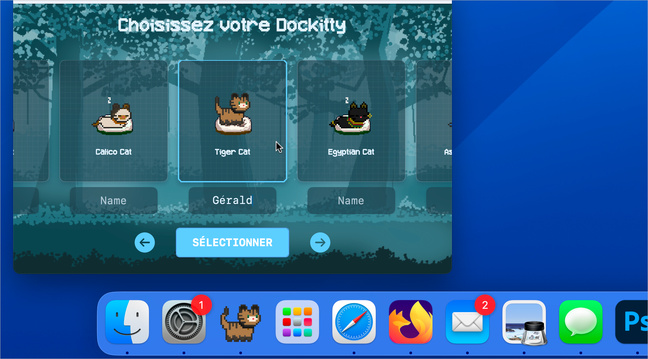 macOS • Dockitty ressuscite la mode Tamagotchi en plaçant un chat dans le dock