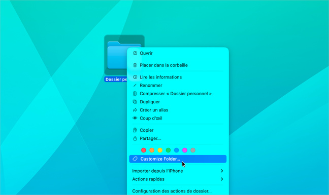 Pratique • Personnalisez une icône de dossier avec macOS 26 Tahoe