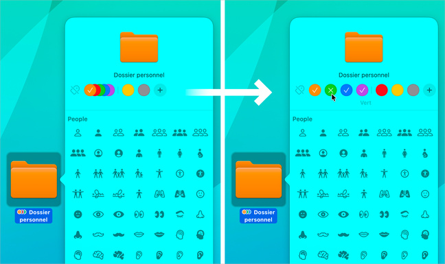 Pratique • Personnalisez une icône de dossier avec macOS 26 Tahoe Pratique • Personnalisez une icône de dossier avec macOS 26 Tahoe