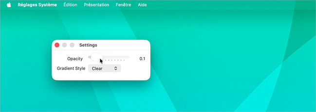 Une légère opacité est plutôt sympa. Une légère opacité est plutôt sympa.