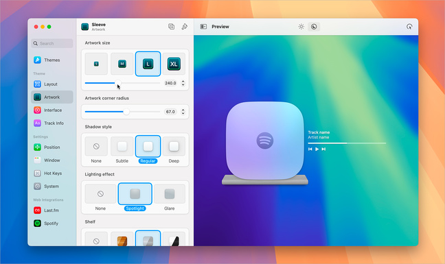 macOS • D’un clic, prenez le contrôle d’Apple Music et de Spotify avec Sleeve