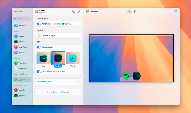 macOS • D’un clic, prenez le contrôle d’Apple Music et de Spotify avec Sleeve