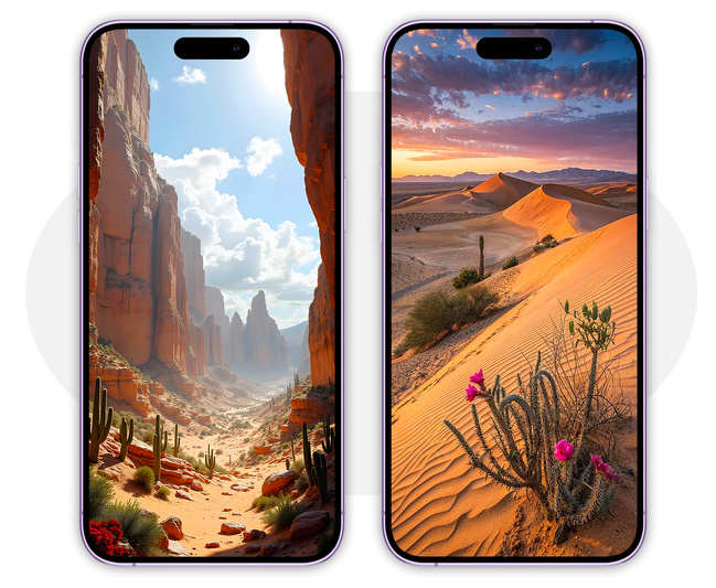 iOS • Une série de fonds d’écran désertiques pour votre iPhone