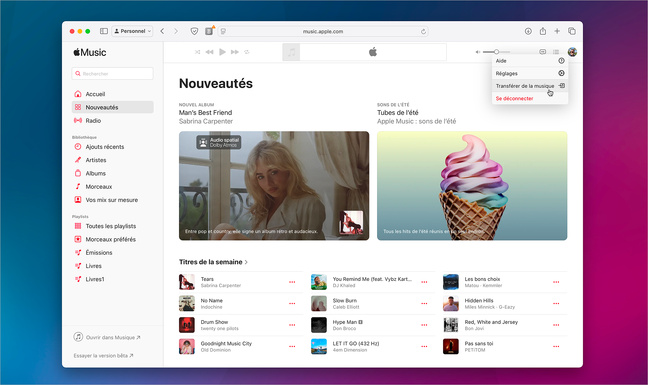 Musique • Transférez vos playlists de Spotify ou Deezer vers Apple Music