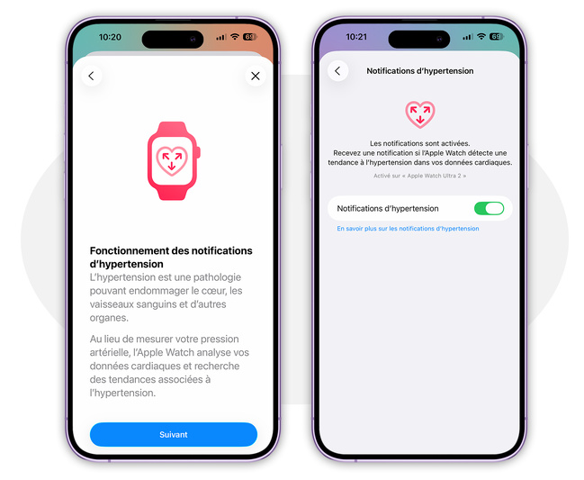 watchOS 26 • Comment mettre en route les alertes d’hypertension de l’Apple Watch